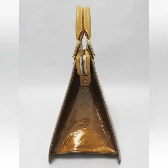 Louis Vuitton Tan Patent Leather Satchel - Picture 4 of 15